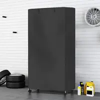 black Shelf Dust Cover Storage Bag Outdoor Garden Patio Furniture Protector High Quality Waterproof Dustproof Chair Organizer 1