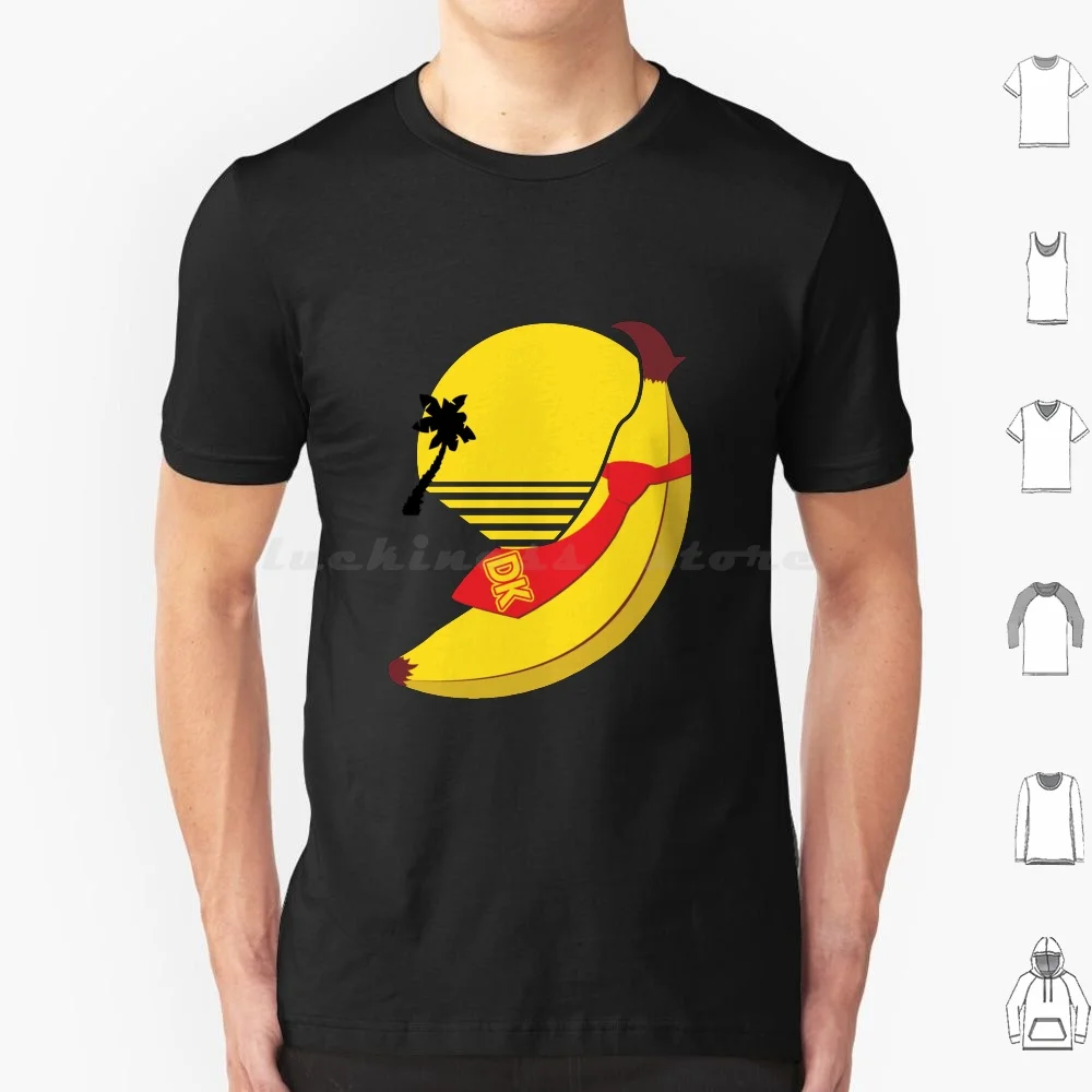Ohh Banana T Shirt Uomo Donna Bambini 6Xl Banana Kong Donkey Krool 64 Island Sunset Tropical Grant Rare Dk Tie Monkey Gorilla Chimp