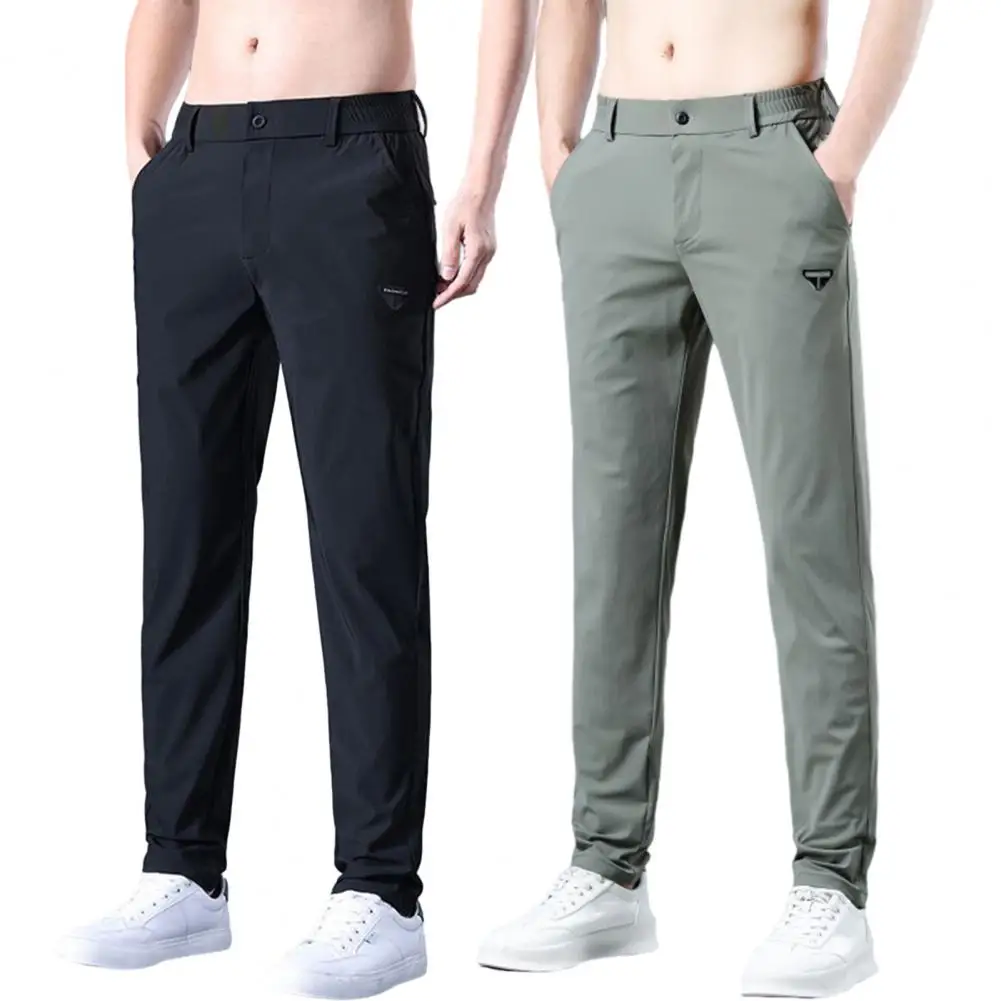 Mens Dress Pants Men's Casual Pants Elastic Waist Drawstring Trousers Green  - Walmart.com