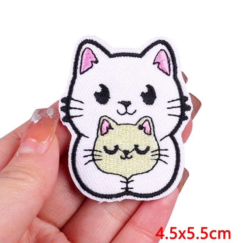 Description Picture 5 of itemHippie Frog Embroidered Patch on Clothes DIY Cartoon Animals Iron On Patches for Clothing Thermoadhesive Patches Applique Badges