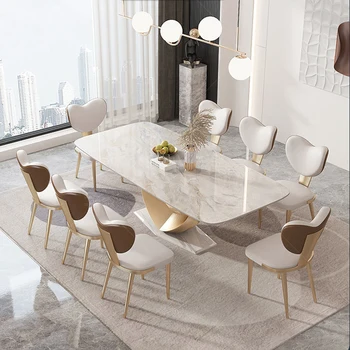 Nordic Luxury Chair Designer Restaurant Manicure Kitchen Chair Minimalist Furniture Silla Nordica Dinning Table Set Furniture