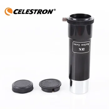 Celestron 3x Lente Barlow Oculare da 1,25 pollici Lenti ottiche Accessorio per telescopio astronomico professionale in plastica