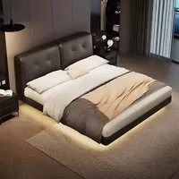 Lit rembourré pour enfants, minimaliste, Unique, têtes de lit, moderne, Double, ensemble de chambre à coucher 3