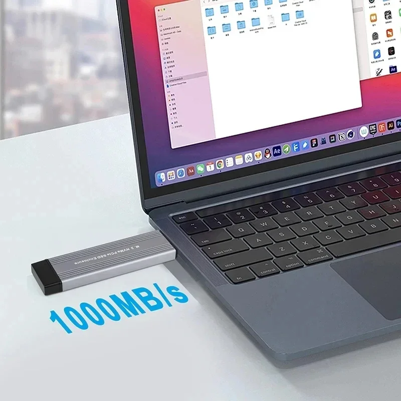 M2 SSD 케이스 듀얼 프로토콜 M.2 NVME NGFF SATA 엔클로저 USB 3.2 타입 C SSD 어댑터 10Gbps NVMe SATA 외장 하드 디스크 박스