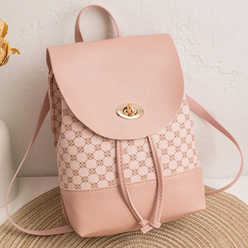 Fashion Trend Women's Bag Personalized Print Small School Bag Backpack Small Fresh Backpack