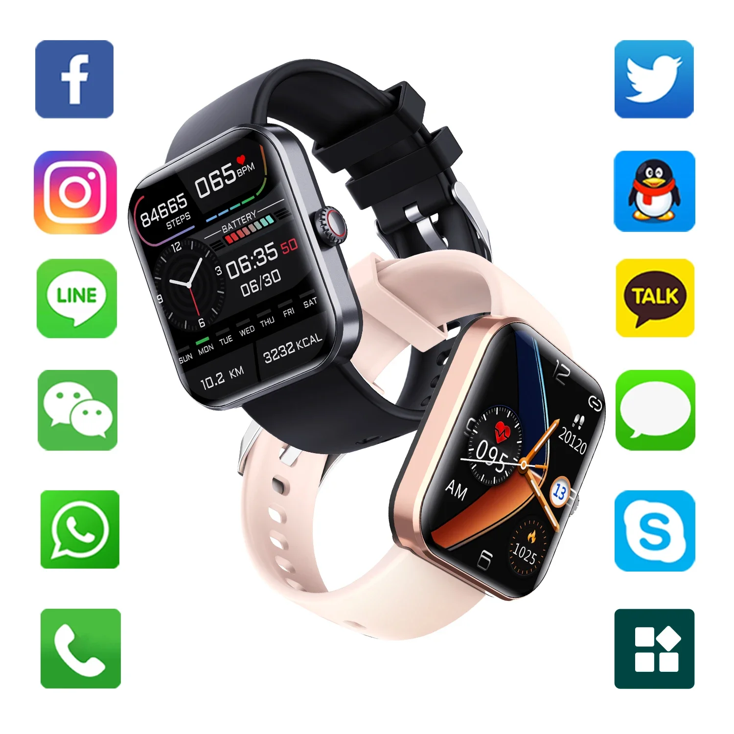 Blood glucose Watch smart watch Heart rate Blood pressure oxygen temperature monitoring Health Sports waterproof Non-invasive glucose blood glucose monitor