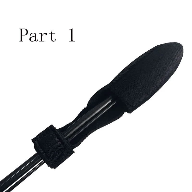 2pcs Fishing Rod Tip Top Protective Cover Guard Tip Sleeve Fishing Rod Holders Carry Strap