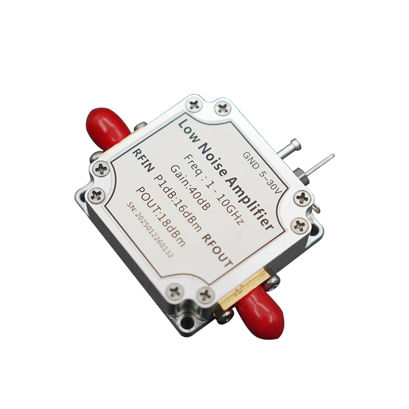 Low-noise amplifier 1-10GHz high-linearity pre-gain amplifier Gain 40dB power am