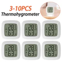 3-10PCS Humidity Sensor Mini Temperature Measurement Instruments with Magnetic Suction Temperature Tester Gauge Household Use 1