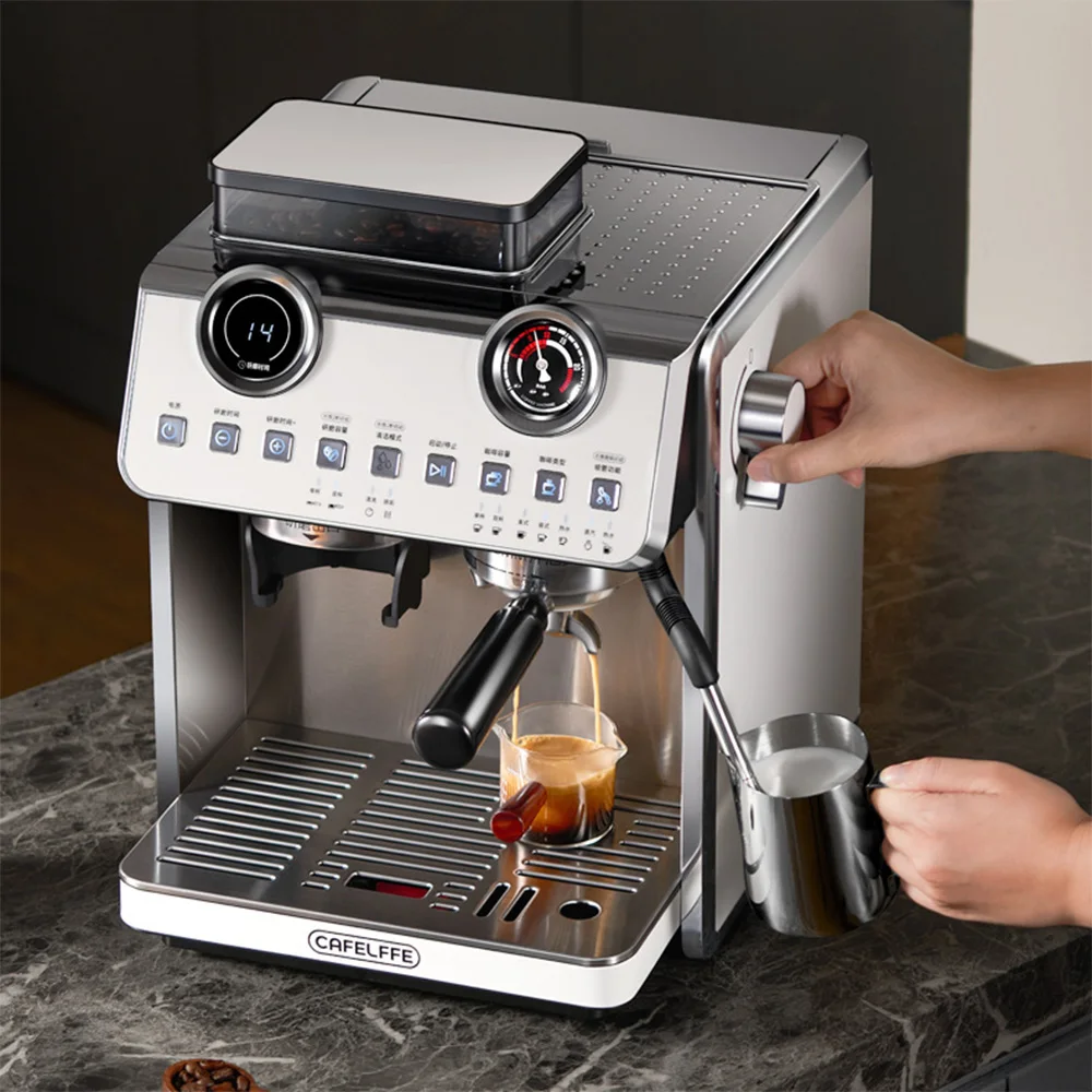 

Houselin Espresso Machine with Grinder, 20 Bar Super-Automatic Espresso Machines for Espresso & Cappuccina & Latte