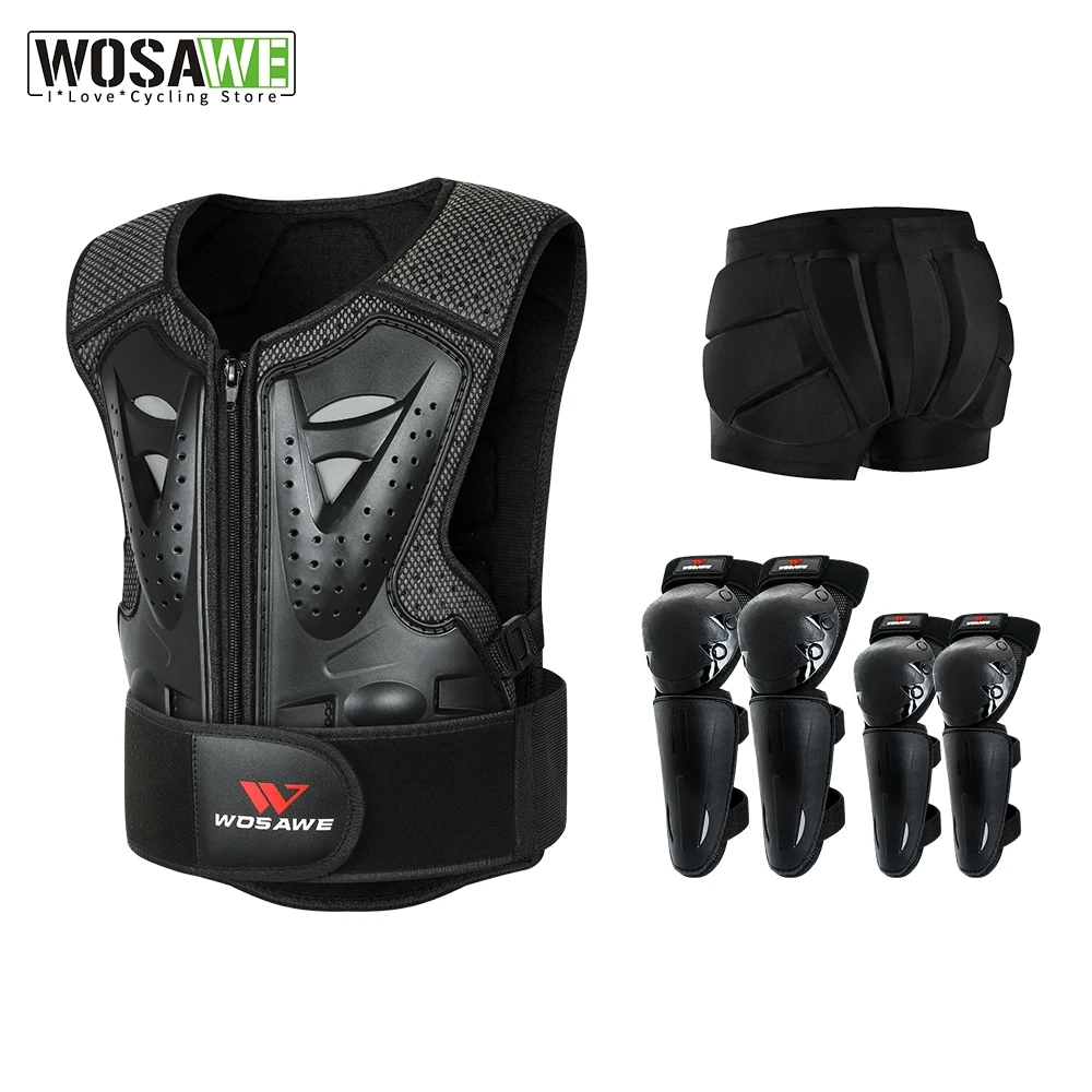 Children Outdoor Skating Snowboard Ski Kids Body Chest Spine Protector Protective Guards Moto