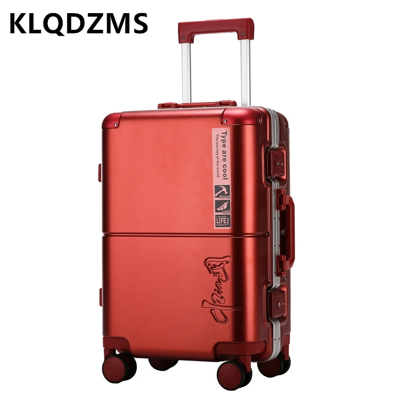 KLQDZMS de moda Simple para mujer, maletín PC grueso e impermeable de 24 pulgadas, ruedas silenciosas de 20 pulgadas, - AliExpress