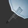 3PCS Hair Comb Dandruff Removal Glass Smoothes hairComb Shaped Probe For High Frequency Electrotherapy Instrument Purple Light 3