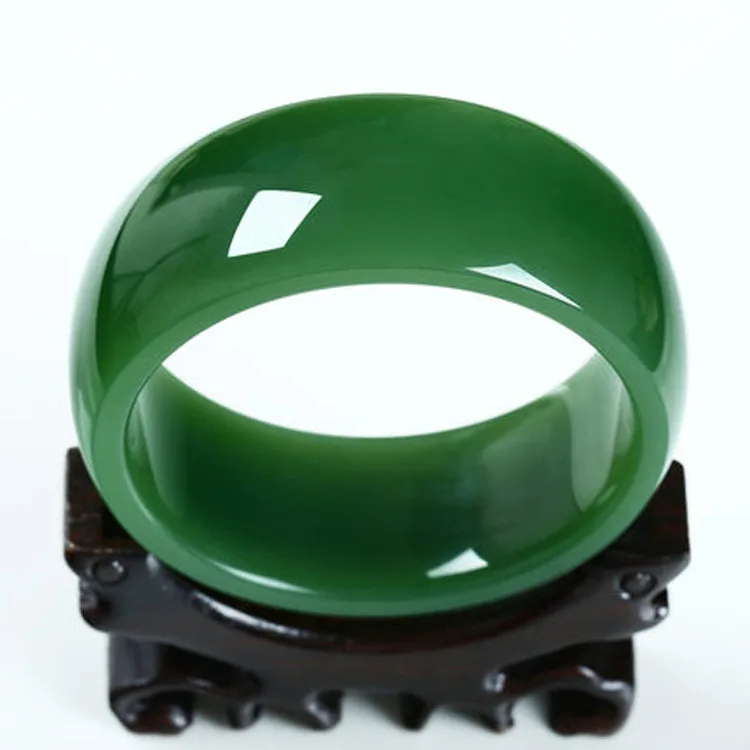 

Real Natural Green Jade Bangle Women Healing Jewelry Genuine Chinese Xinjiang Hetian Jasper Bangles Nephrite Amulet Bracelets