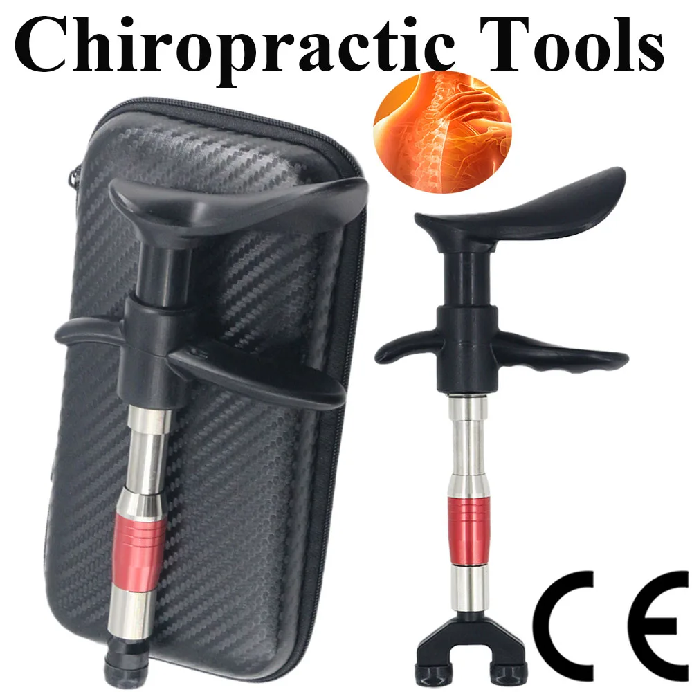 

4 Functional Heads Chiropractic Adjustment Tools Spine Massager Chiropractic Correction Impulse Bone Setting Manual Massage Gun