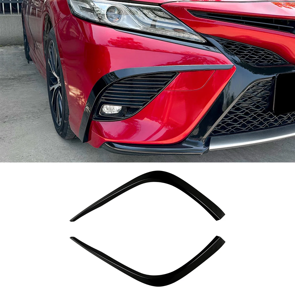 

Передний бампер, Крышка вентиляционного отверстия, отделка для Toyota Camry 8 2018-2020, глянцевый черный/углеродное волокно, вид, впускная рама, спойлер, сплиттер