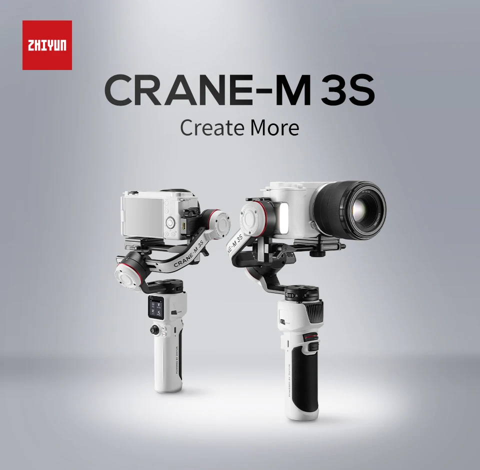 

3-осевой Стабилизатор камеры ZHIYUN Crane M3S, ручной карданный подвес для Sony, Canon, Nikon, беззеркальных камер, телефонов