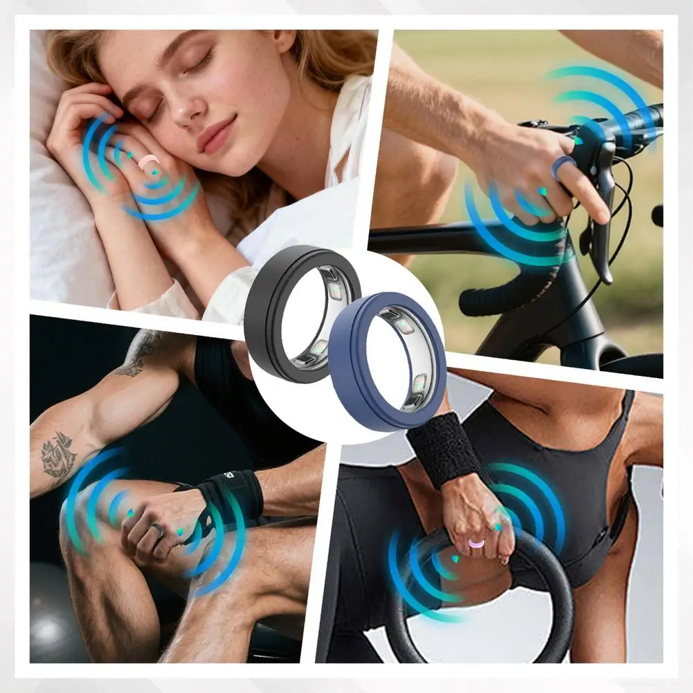 Custodia Protettiva in Silicone per Oura Ring 5, Protezione Morbida per Smart Ring, Accessori per Allenamento Uomo Donna, Custodia per Dito - immagine 5
