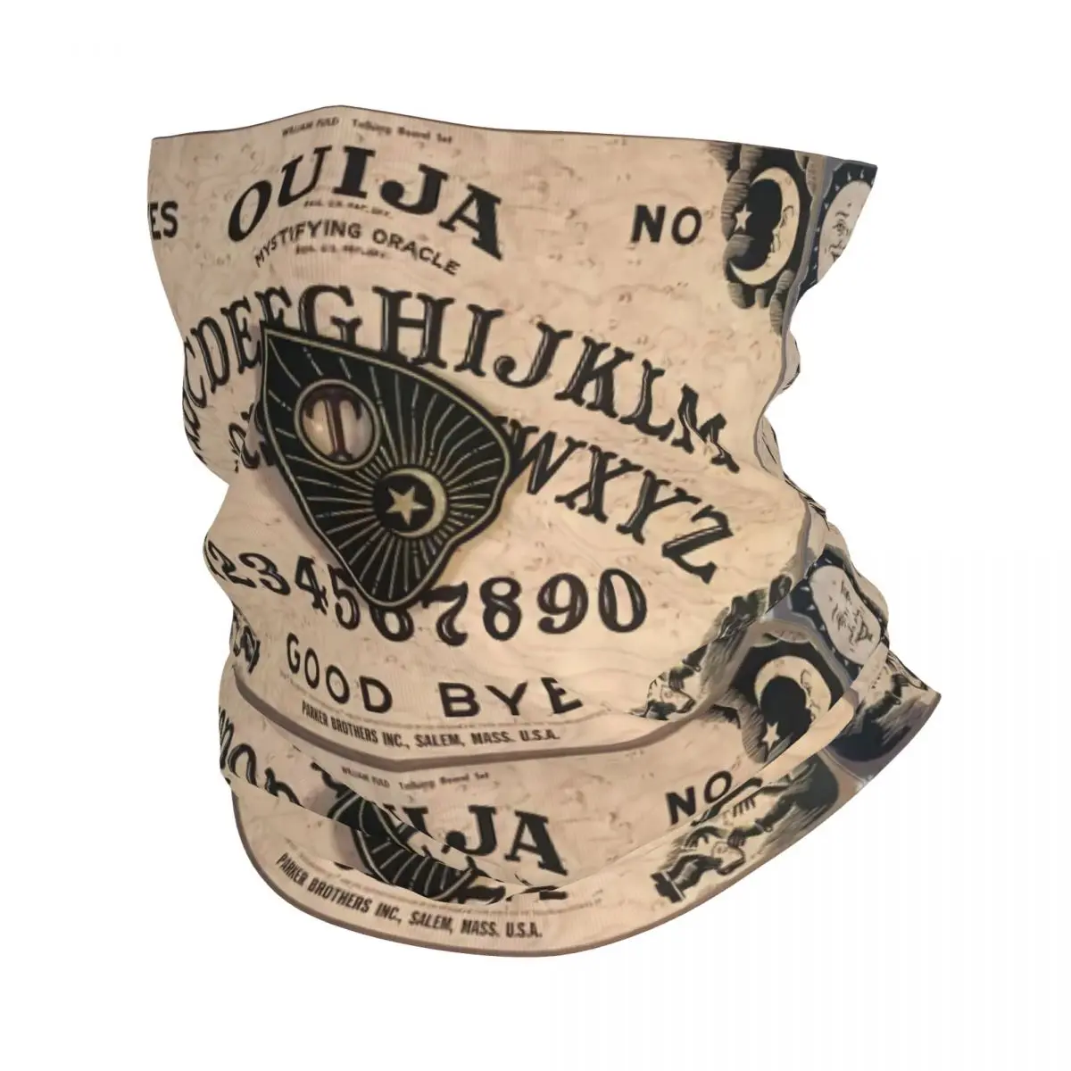 

Ouija Board Neck Gaiter Women Men UV Face Shield Winter Halloween Death Divination Bandana Scarf for Cycling