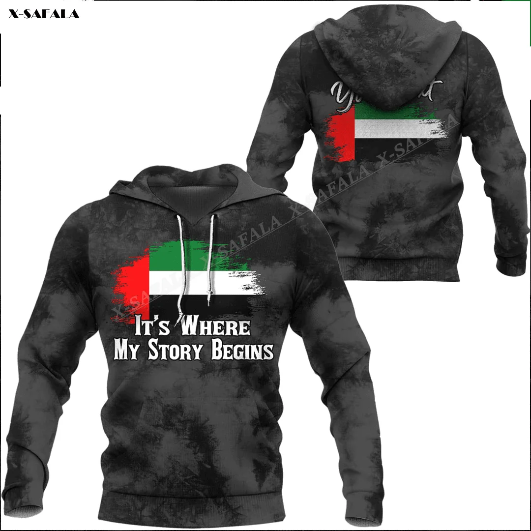 

Story United Arab Emirates Camo Army Flag 3D Printed Hoodie Men Pullover Hooded Jacket Jersey Jumper Shirt Tracksuits Outwear