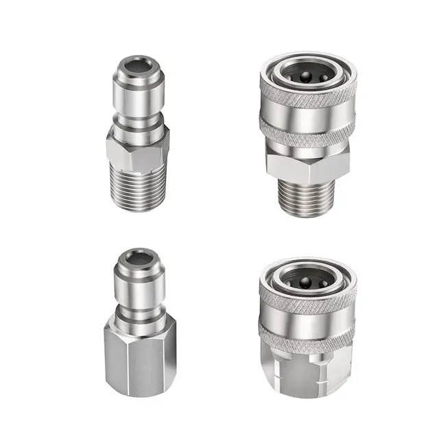 Nagynyomású Alátét 3/8 "Gyorskioldó Csatlakozók Dugók M22 Vagy G3/8 Illesztési Szálakkal