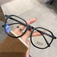 Large Square Frame Anti-Blue Light Glasses Fashion Retro Men Women Computer Gaming Eye Protection Classic Plain Glass Spectacles 3