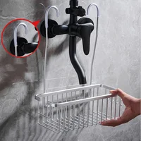 Convenient Toilet Shower Rack with No Drilling Installation Bathroom Storage Basket for Shower Room and Bath Products 1