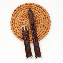 Elegant Leather Watchband Replacement Strap for Women’s Smartwatch Bracelet (Brown)