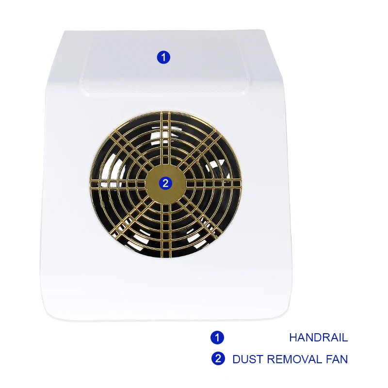 40/60W Nail Dust Collector Nail Dust Suction Vacuum Cleaner Nail Fan Suction Manicure Machine Tools Art Salon