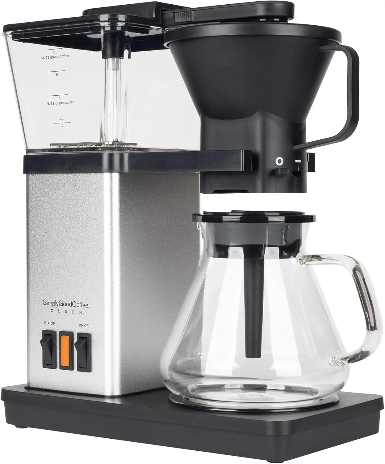 Coffee Maker / Coffee Machine. 8 Cup Automatic Drip Pour Over Coffee Brewer. Easy To Use, Durable Stainless, Go 6
