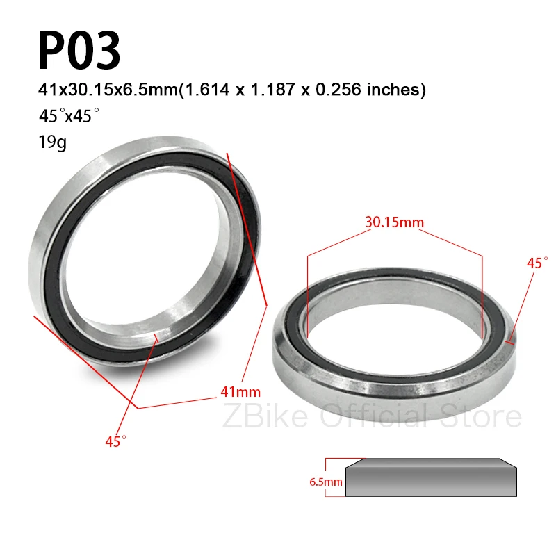 Bicycle Ball Bearing Bike Headset Bearings Bike Headset Bearings 41/41.8/46.9/47/49/52mm Mtb Road Bicycle Headset Bearing Repair Steel Parts Accessories Straight Bearing