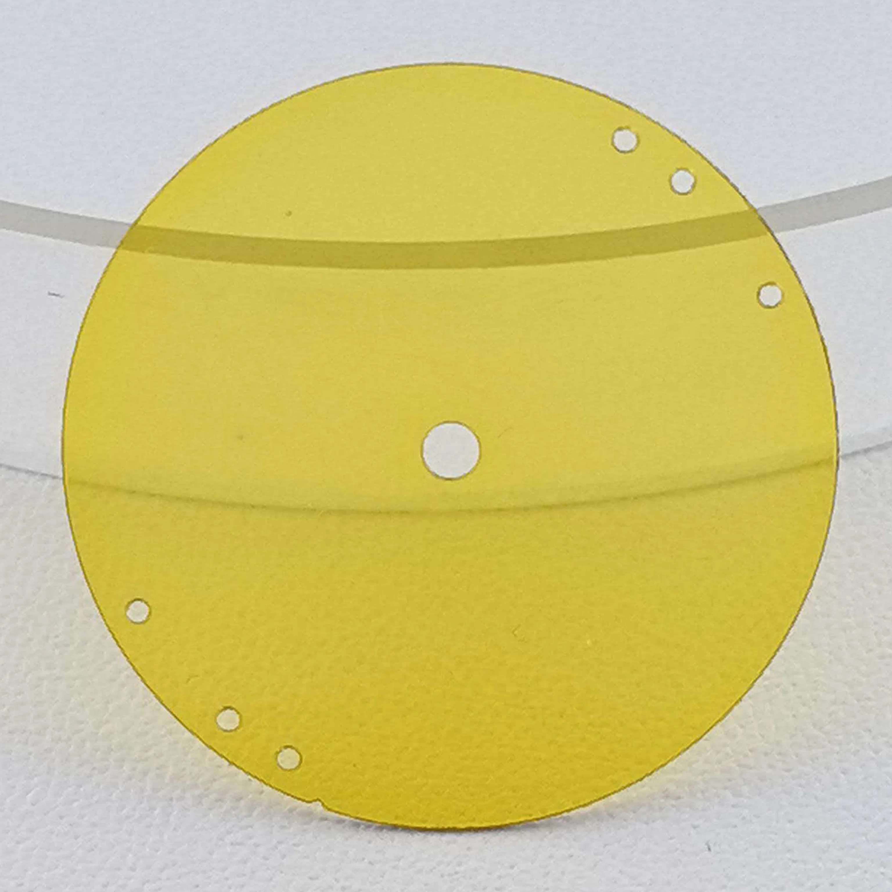 28.5mm Green Luminous Dial with Transparent Surface - Hollow Design