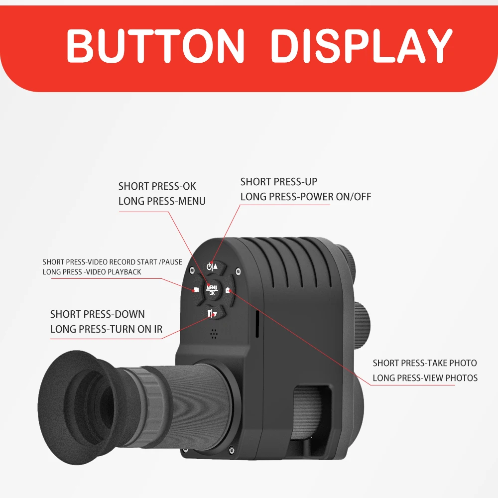 4A Night Vision Scope Hunting Cameras Wildlife Trap Infrared LEDs IR Outdoor HD1080P Full Screen M4 With 850nm IR