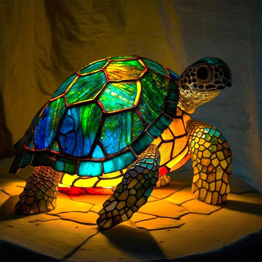 Modern Resin Table Lamp Home Decoration Exquisite Retro Ornament Creative Cute Desktop Light Eye Protection Night Light 3