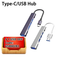 Hub USB Type C Adapter USB 3.0 Multi Splitter 4 Port OTG Accessories 1