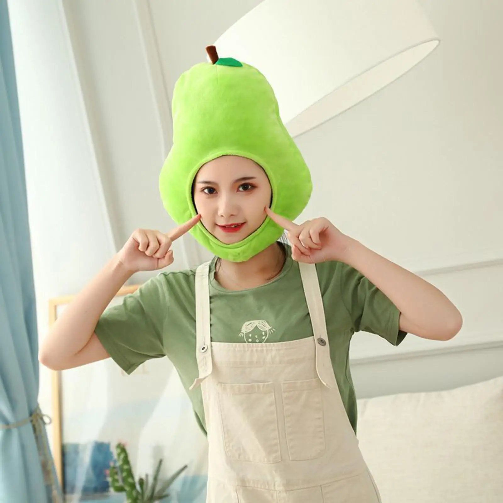 Fruit Headgear Pear Shaped Gift Kids Dress up Cosplay up Soft Headgear Hat