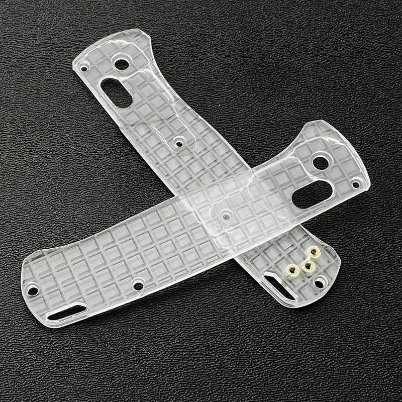 1 Paio Di Toppe Con Impugnatura In Acrilico Trasparente Crossfade Personalizzate Per Bugout Da Banco 535 Coltelli Fai Da Te Fai Da Te Accessorio