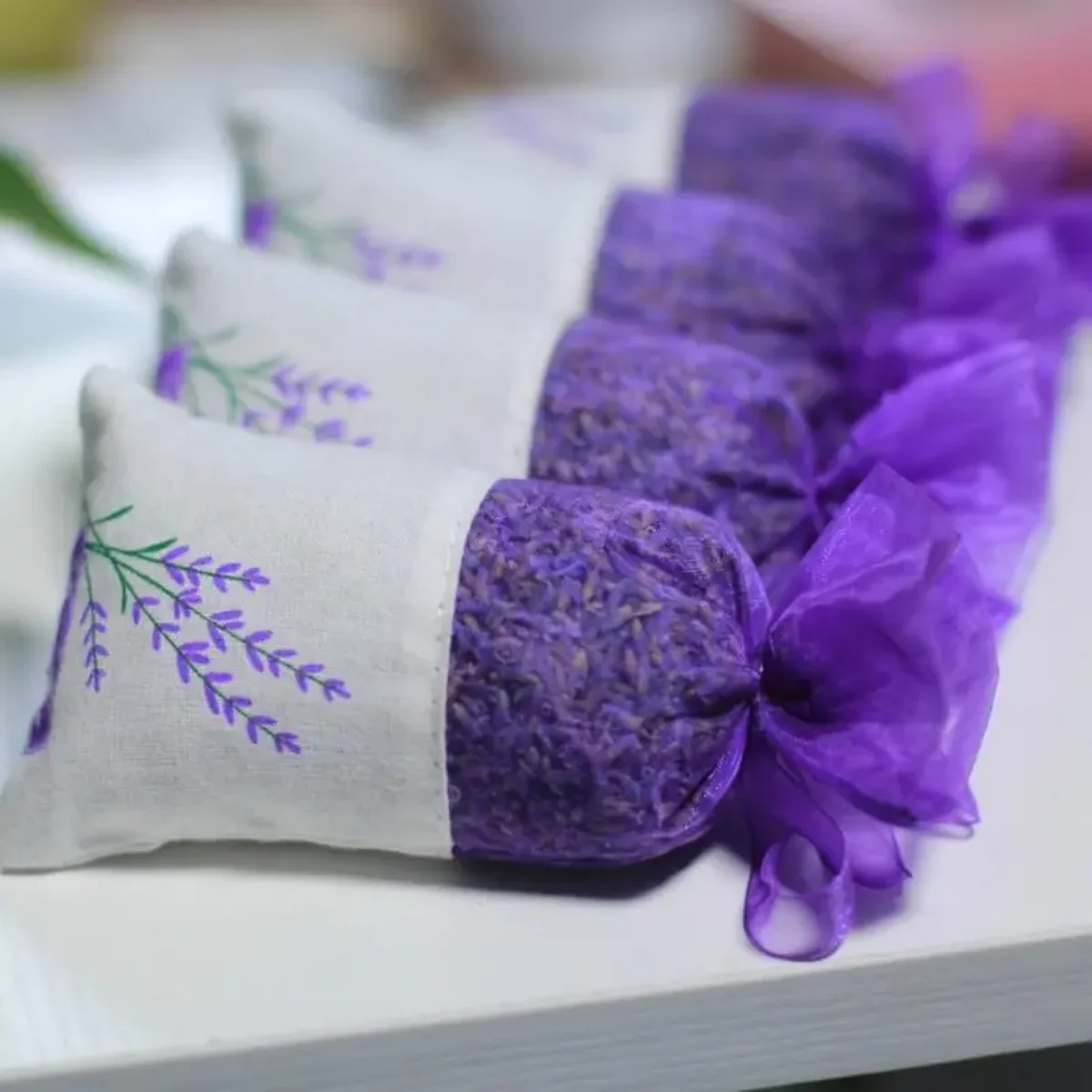 3pcs Lavender Aromatherapy Scent Bag, Gift Sachet Yarn Bag, Car Spice Drawer And Closet French Lavender Sachet, Fresh Fragrance