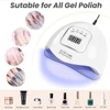 YIKOOLIN UV LED Nail Lamp Professional Nail Dryer Gel Polish Light UV Nail Light with 4 Timer Setting Curing Gel Toe Nails 6