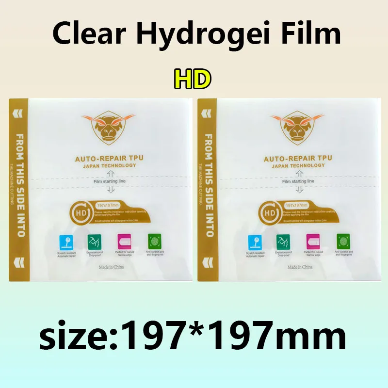 Premium HD Hydrogel Cuttable Screen Protector Film (5/25/50 Pack)