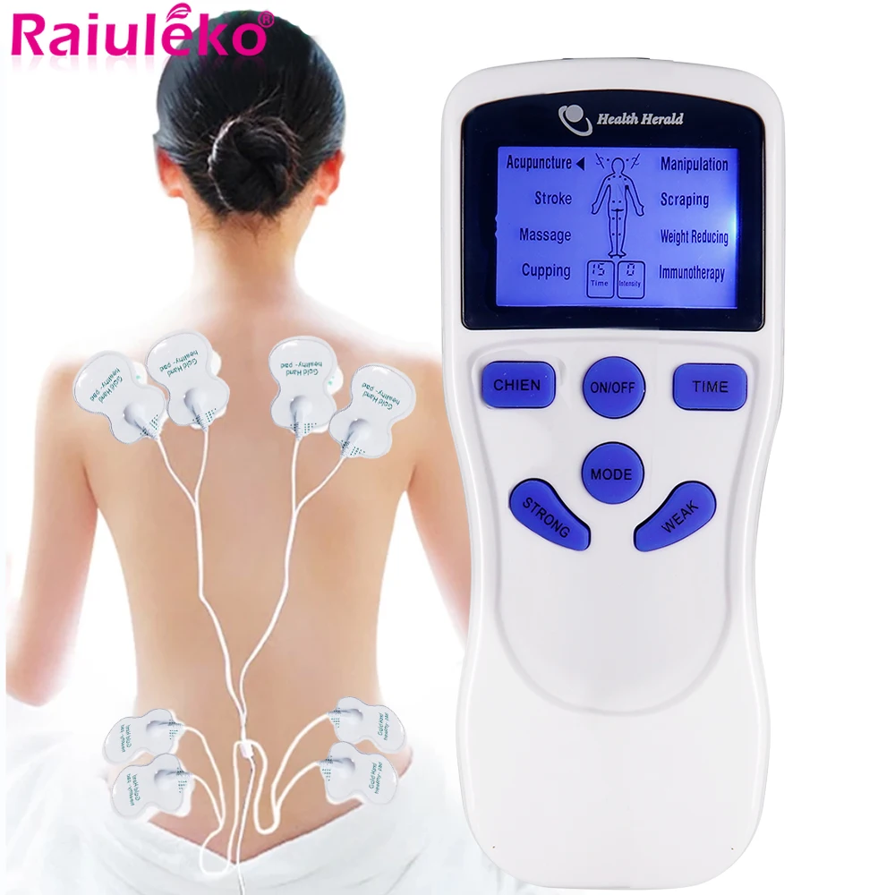 

15 Levels TENS Massager Electrostimulator Electric EMS Muscle Stimulator Acupuncture Low Frequency Nerve Digital Therapy Machine