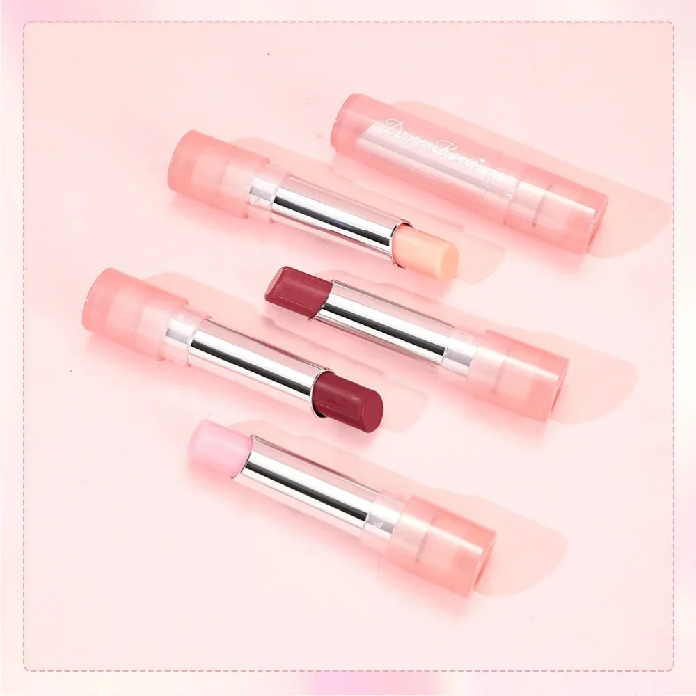 Niedlicher, pinkfarbener, feuchtigkeitsspendender Jelly-Lippenstift – temperaturreaktiver Lippenbalsam mit langanhaltender Pflege für die Lippenpflege und als Lipgloss._voghion.com