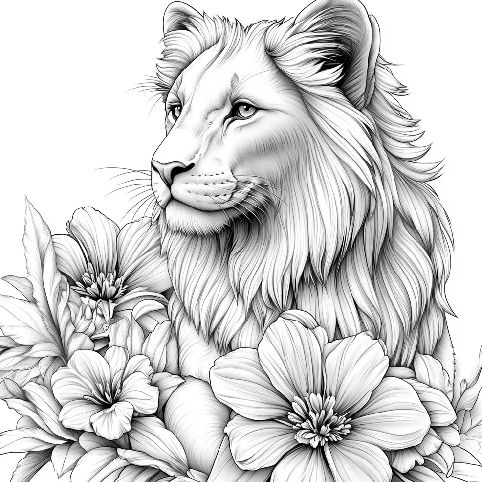 Animal World Colouring Book Adult Picture Book Original Design 6