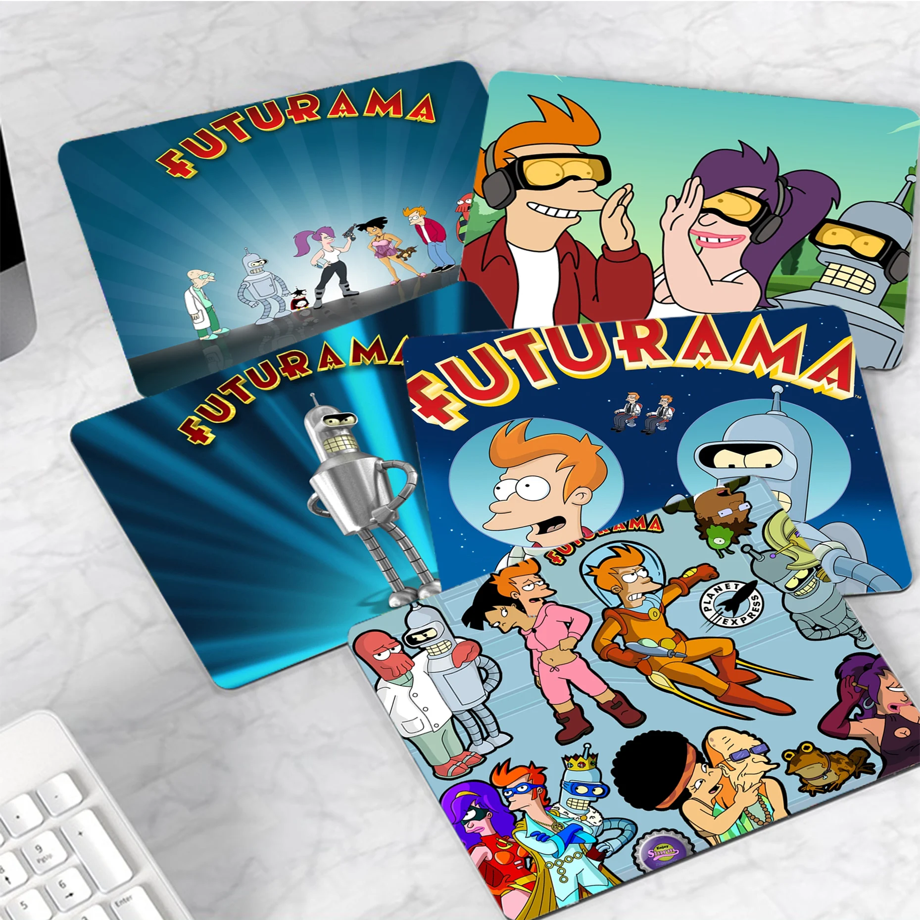 

F-futurama-Bender Mousepad Small Office Computer Desk Mat Table Keyboard Big Mouse Pad Laptop Cushion Deskpad Home Decor