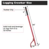 Log Peavey,60in Cant Hook With Rubber Grip,Steel Cant Hook For Logs With Adjustable Hook,Logging Tool Log Roller Tool 3