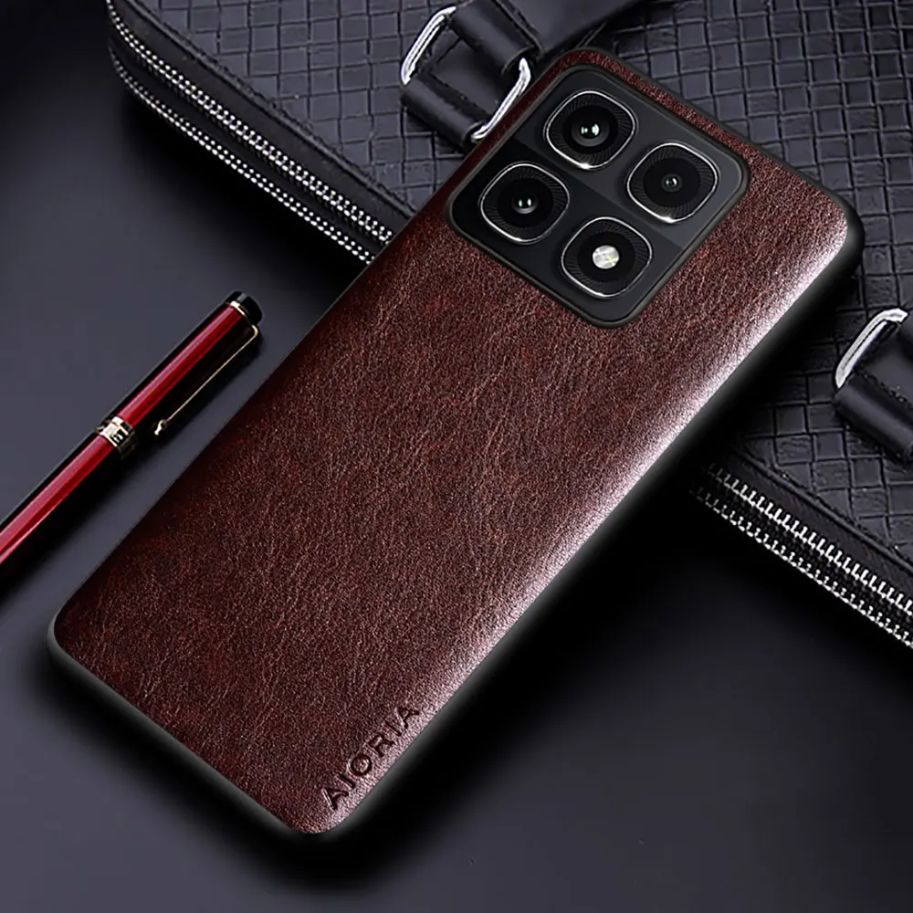 Luxury Leather Case - Premium Solid Color Soft & Hard Phone Cover