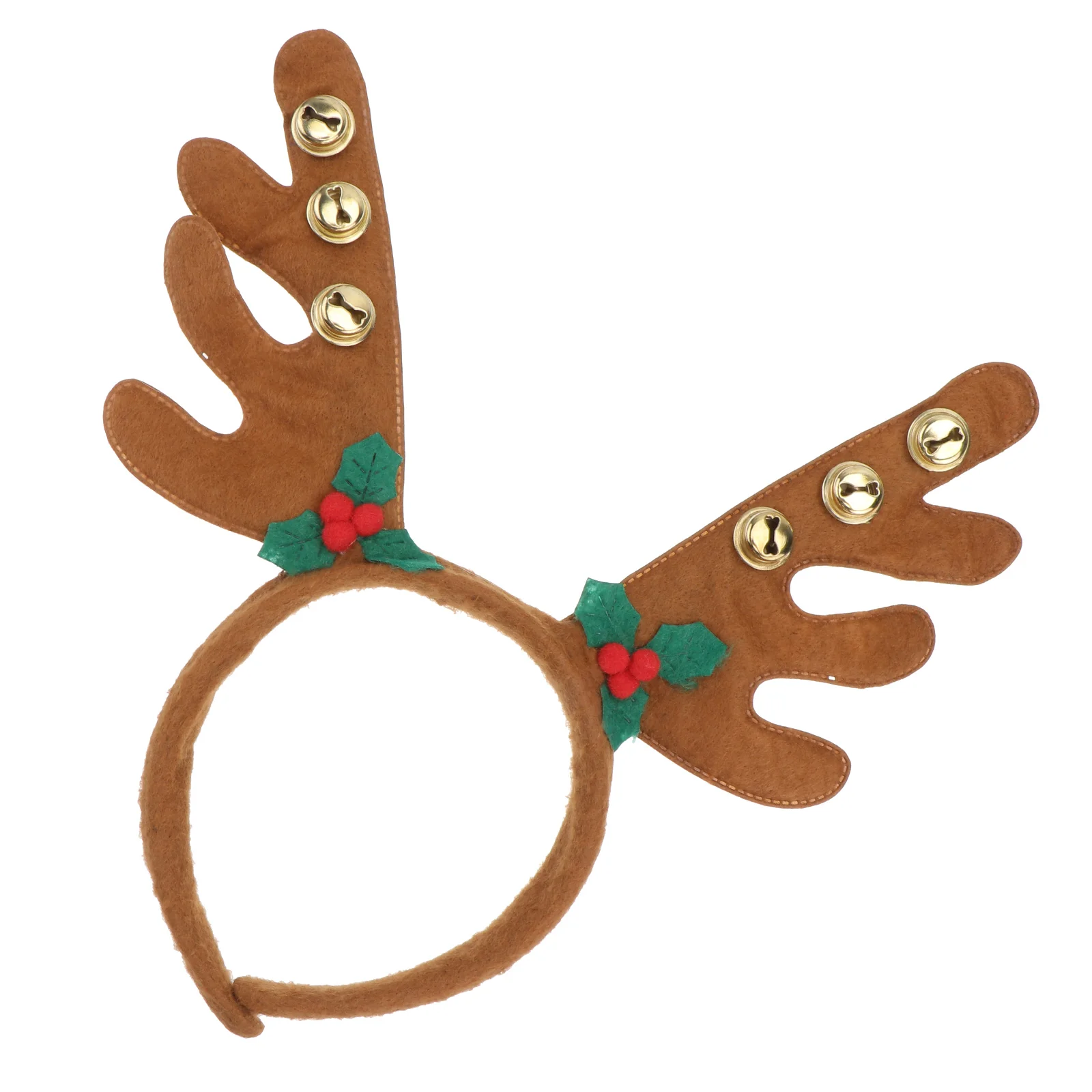 

Reindeer Antlers Headband with Bells Christmas Party Fancy Dress Costumes Accessory (Brown)