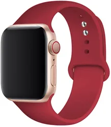 Silicone Sport Band for Smartwatch - Versatile Strap and Bracelet Collection (Rose Red)