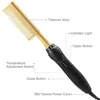 Hot Comb Hair Straightener Brush Hot Comb Pressing Electric Heat electric hair brushes Styling Tools 5