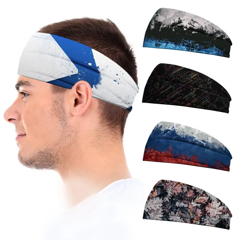 

Workout Headband Sweatband Elastic Extra Soft Non-slip Moisture Wicking Yoga Running Headband Hair Band Hairband Sports Supplies